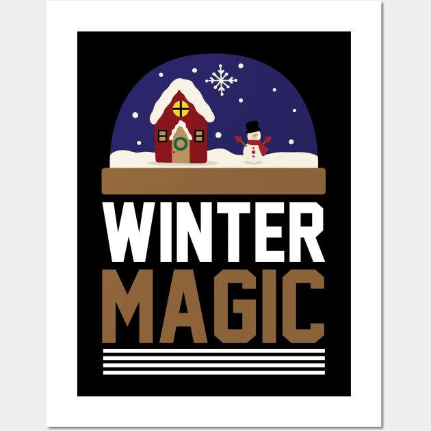 Winter Magic T Shirt For Women Men Wall Art by Pretr=ty